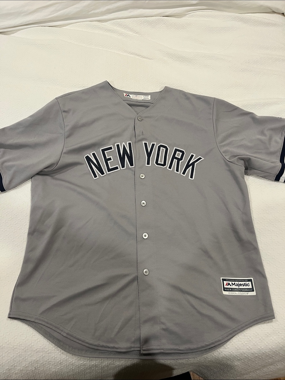 New York Yankees Baseball Jersey with Navy Trim #11 Gardner